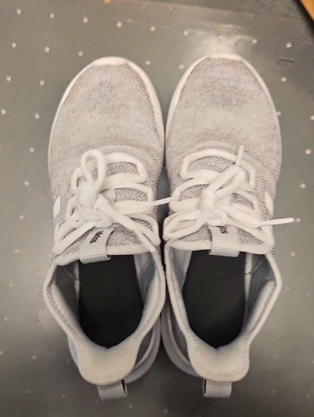 adidas White and Gray Women's Athletic Shoes